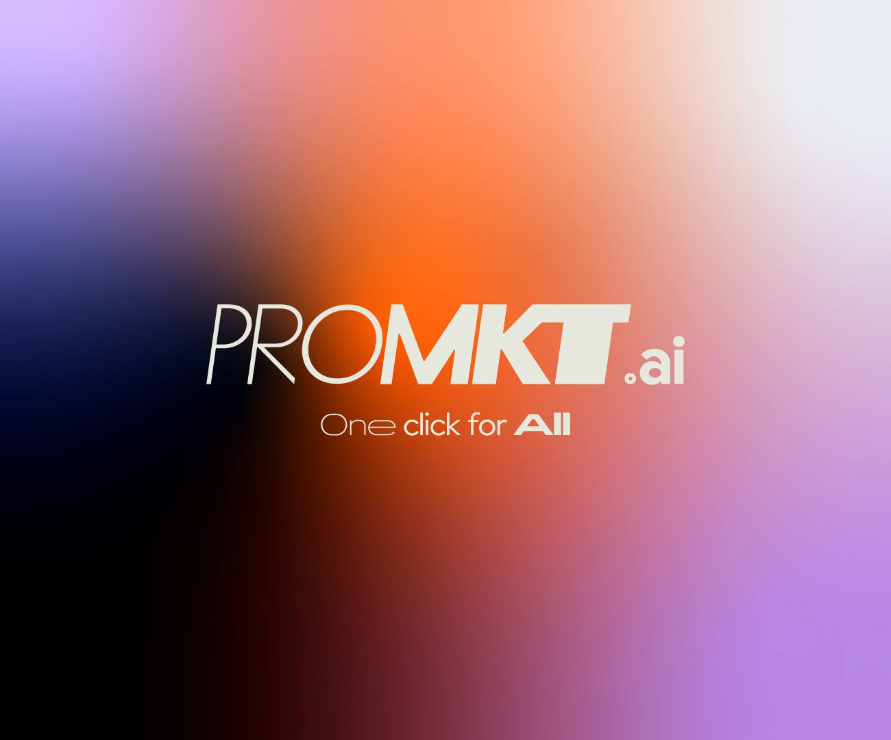 PROMKT 品牌登入頁漸層主視覺